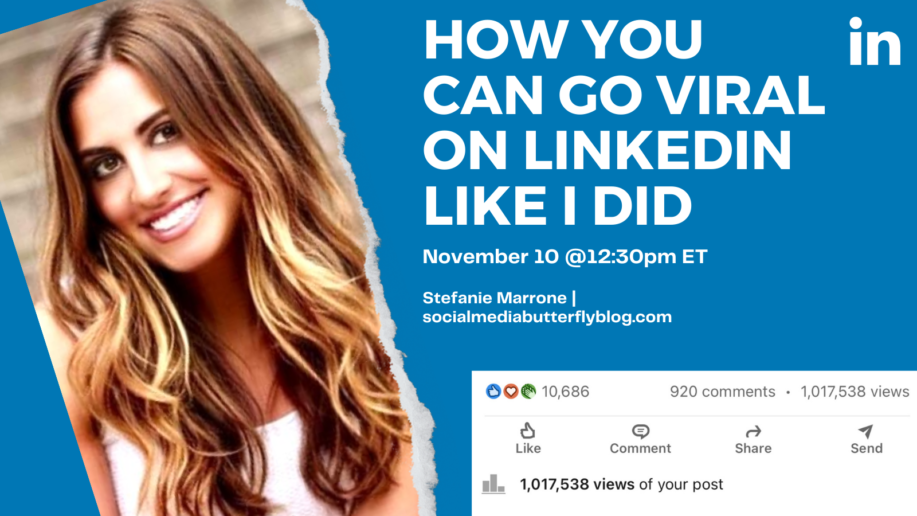 Free Webinar On November 10 How To Go Viral On Linkedin The Social