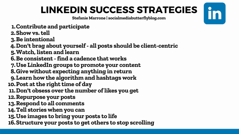 15 Strategies For Linkedin Success The Social Media Butterfly